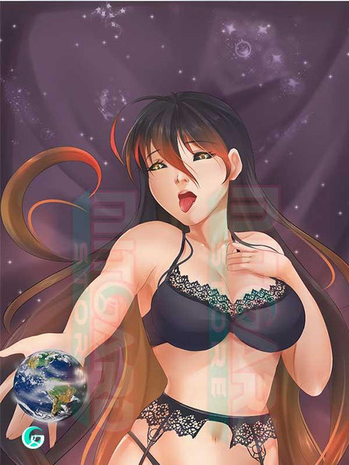 Black Hole Chan V1 Body pillow case OC Kush